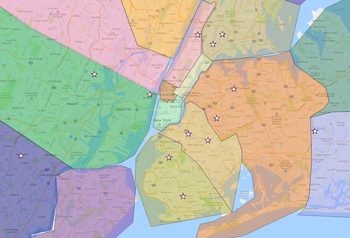 GIS territory mapping solutions for outsourced sales