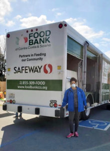 Teresa at the Food Bank in San Francisco